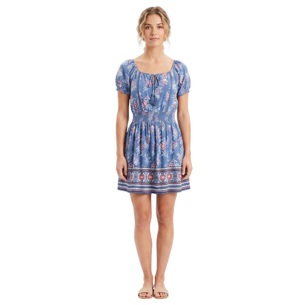 American Rag Dress | Floral Print, Elastic Waist Size MED
